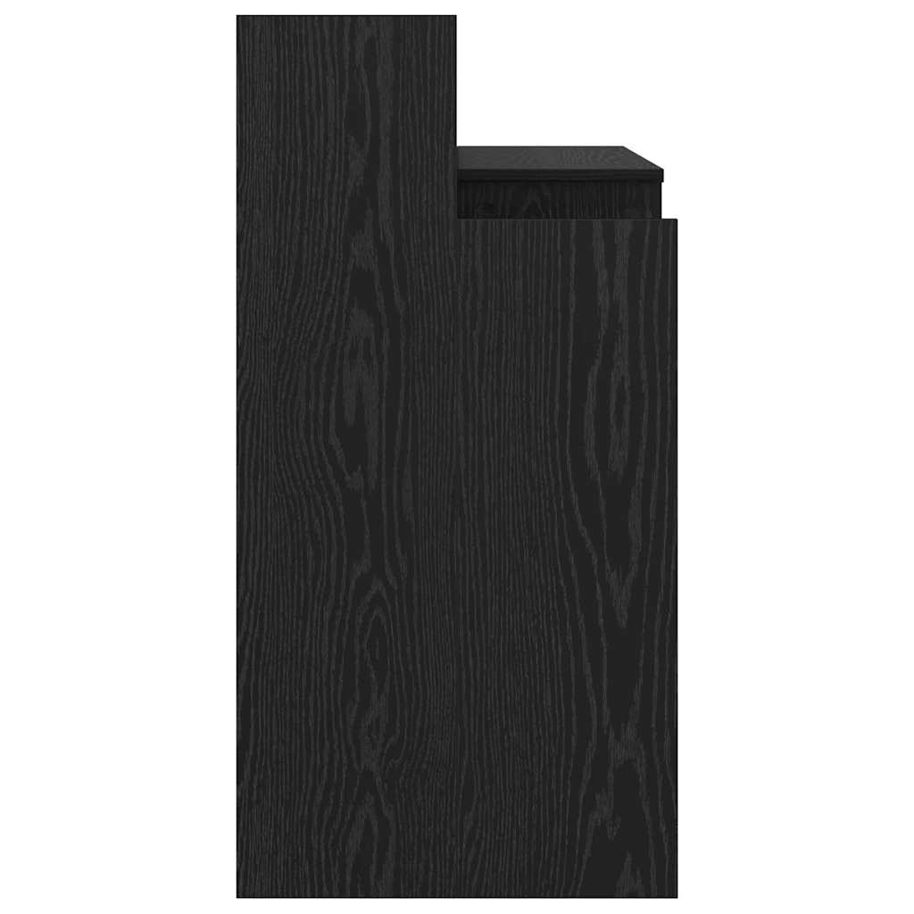 vidaXL Biurko Czarny Dąb 97 x 45 x 90 cm Materiał drewnopochodny