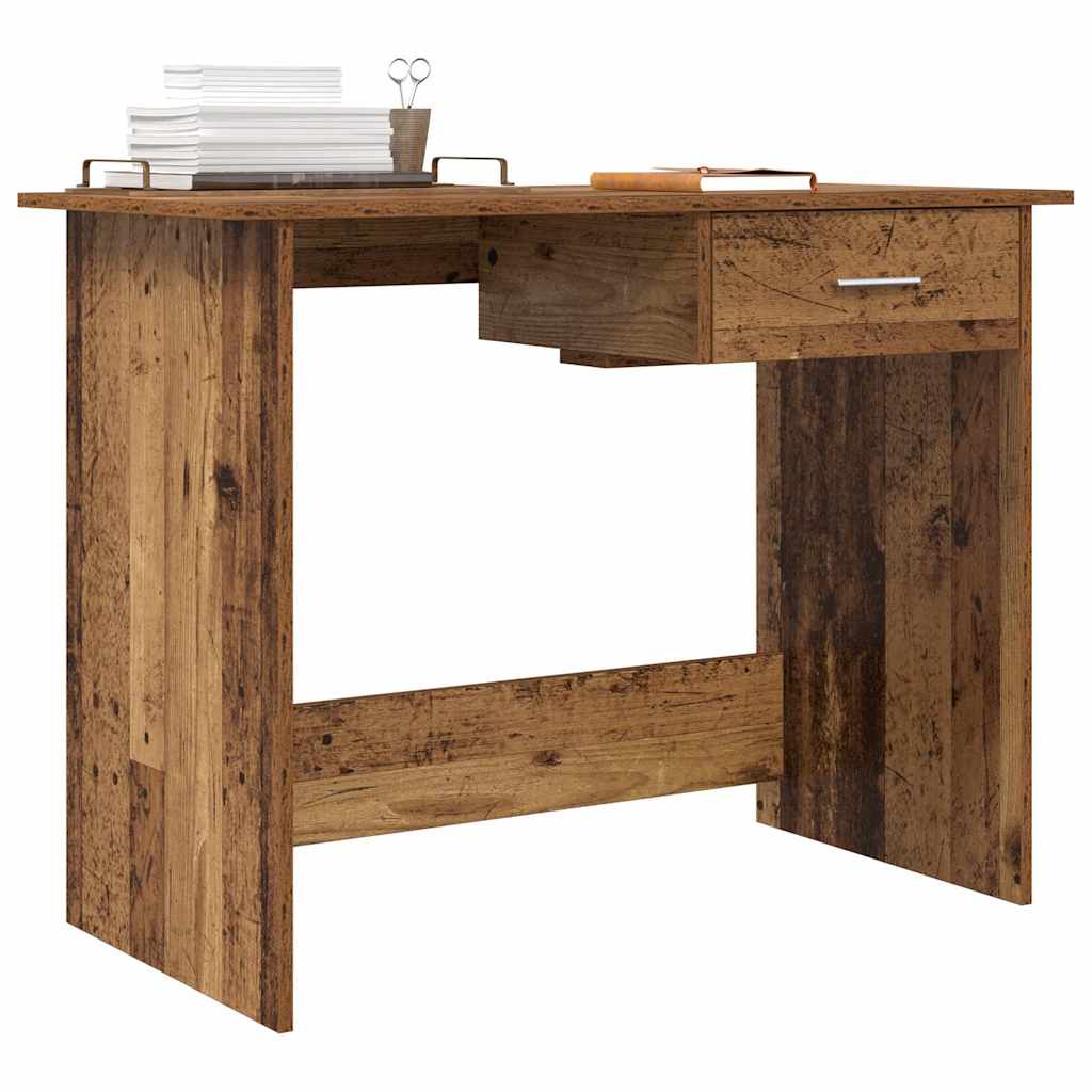 vidaXL Biurko Stare drewno 100 x 50 x 76 cm Materiał drewnopochodny