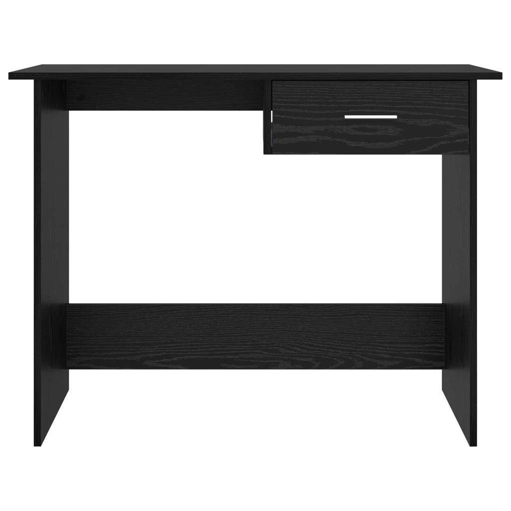 vidaXL Biurko Czarny Dąb 100 x 50 x 76 cm Materiał drewnopochodny