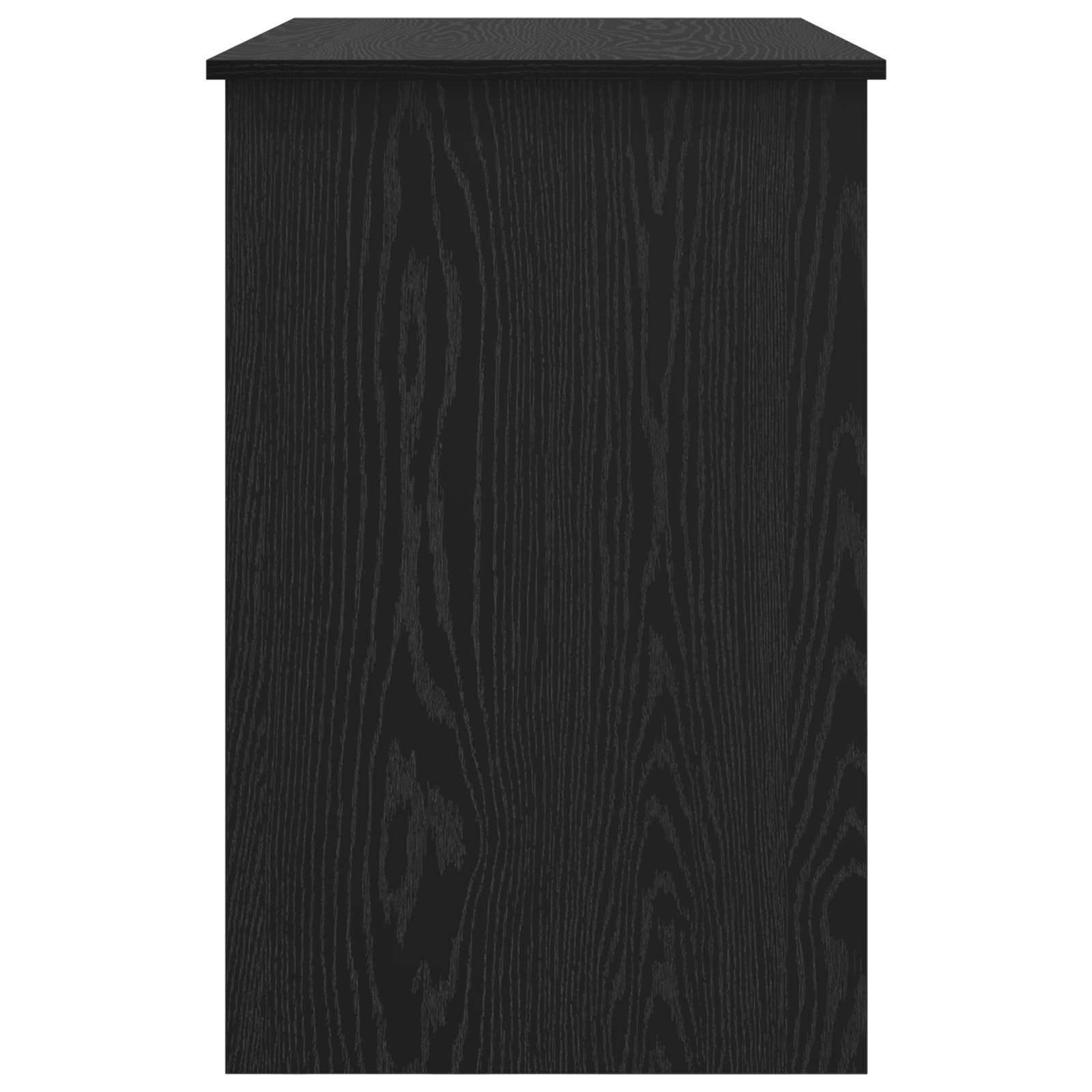 vidaXL Biurko Czarny Dąb 100 x 50 x 76 cm Materiał drewnopochodny