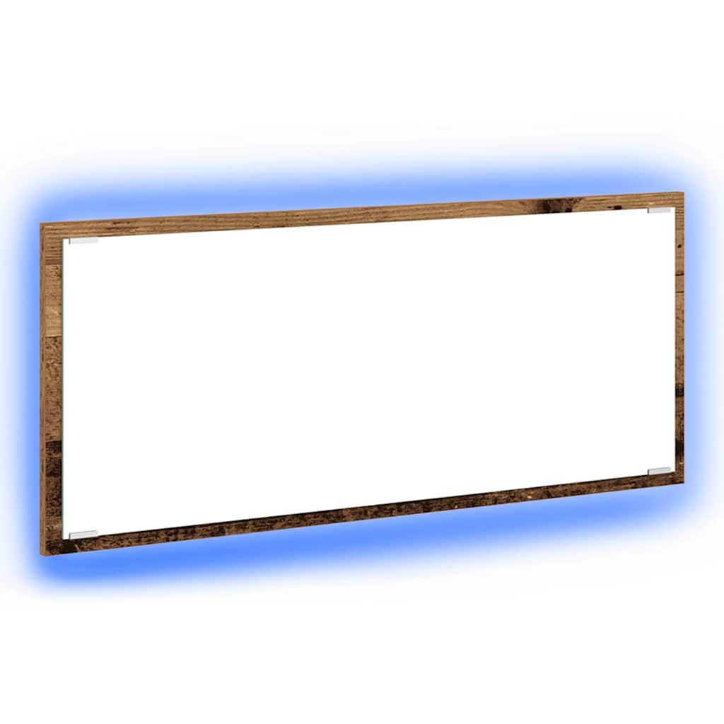 vidaXL Lustro Stare drewno 90 x 8,5 x 37 cm Materiał drewnopochodny