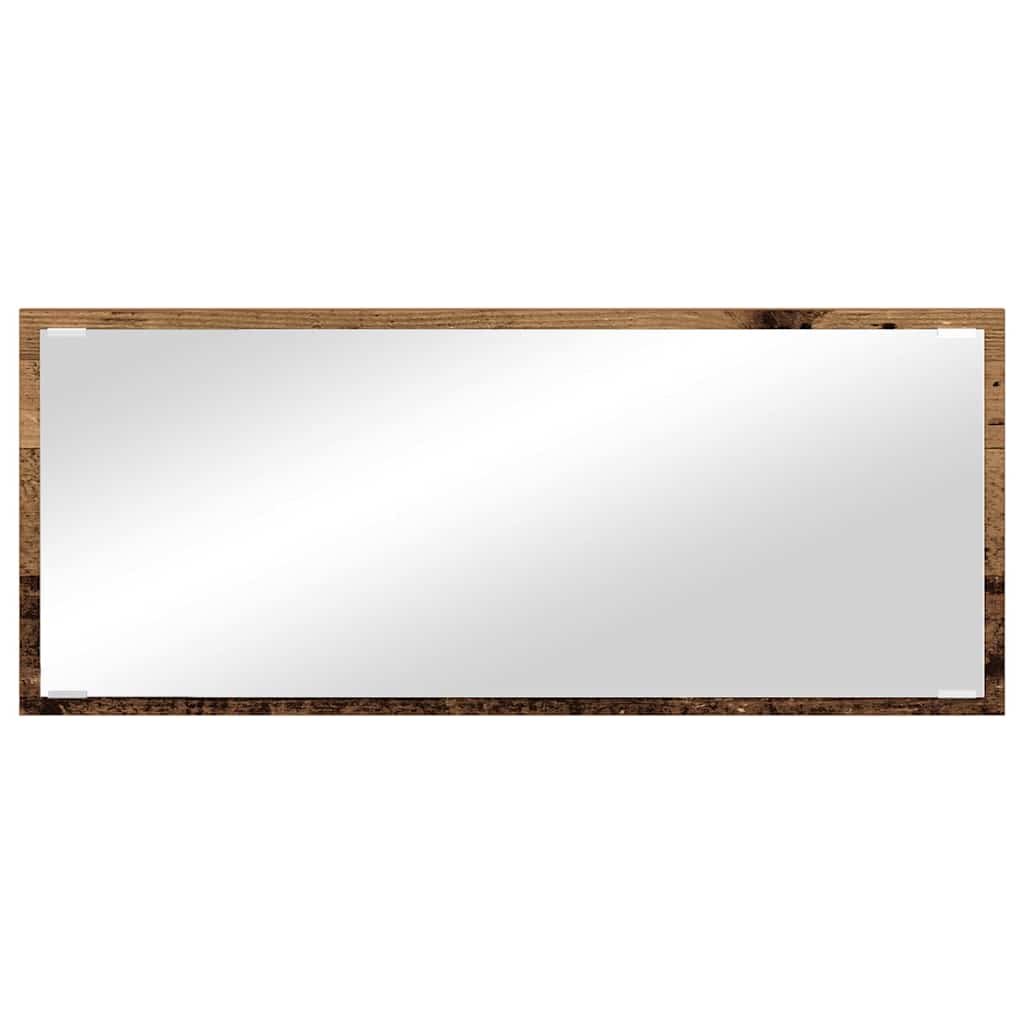 vidaXL Lustro Stare drewno 90 x 8,5 x 37 cm Materiał drewnopochodny
