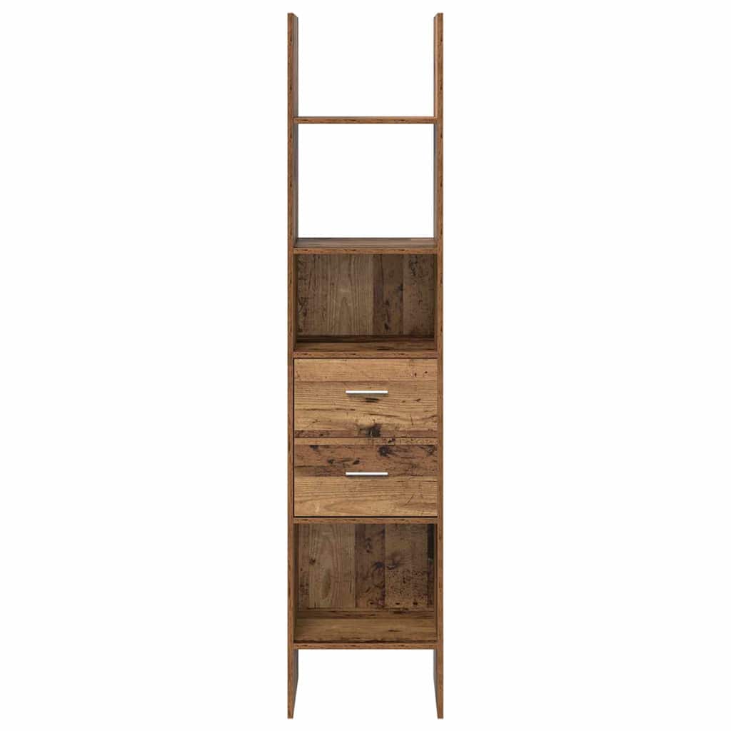 vidaXL Szafka na książki Stare drewno 40 x 35 x 180 cm