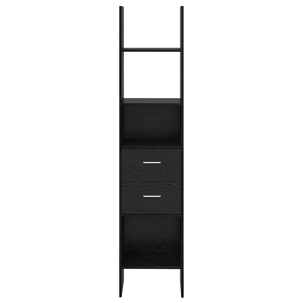 vidaXL Szafka na książki Czarny dąb 40 x 35 x 180 cm