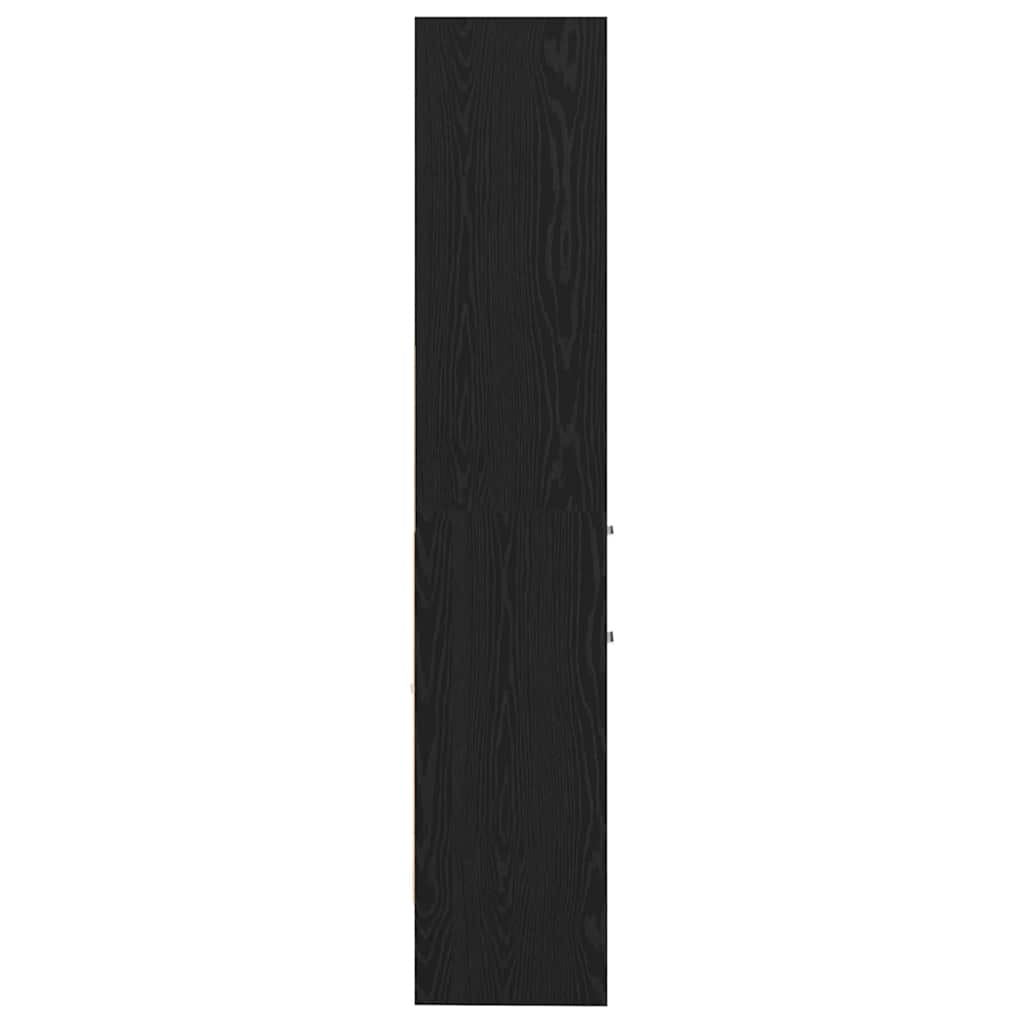 vidaXL Szafka na książki Czarny dąb 40 x 35 x 180 cm