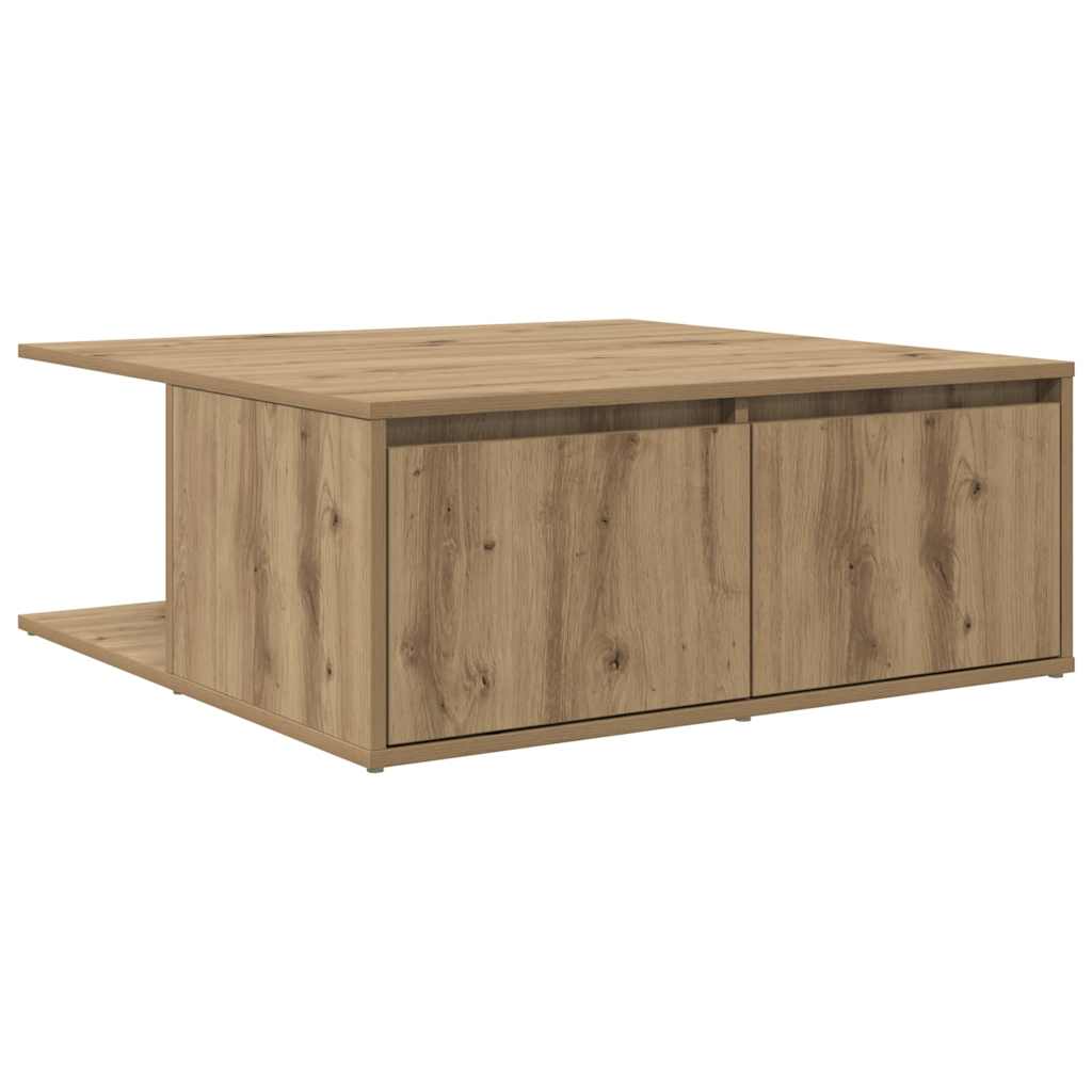 vidaXL Stolik kawowy z szufladą dąb artisan 80 x 80 x 31 cm