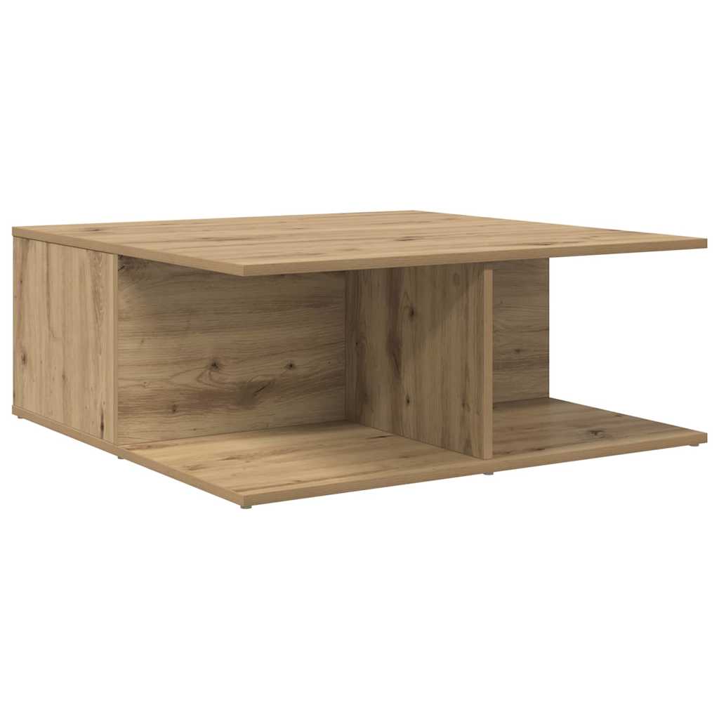 vidaXL Stolik kawowy z szufladą dąb artisan 80 x 80 x 31 cm