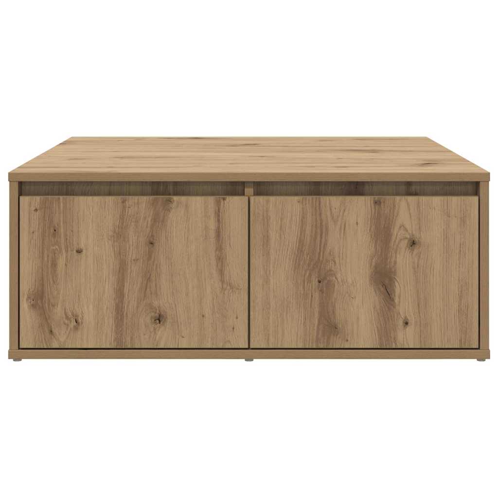 vidaXL Stolik kawowy z szufladą dąb artisan 80 x 80 x 31 cm