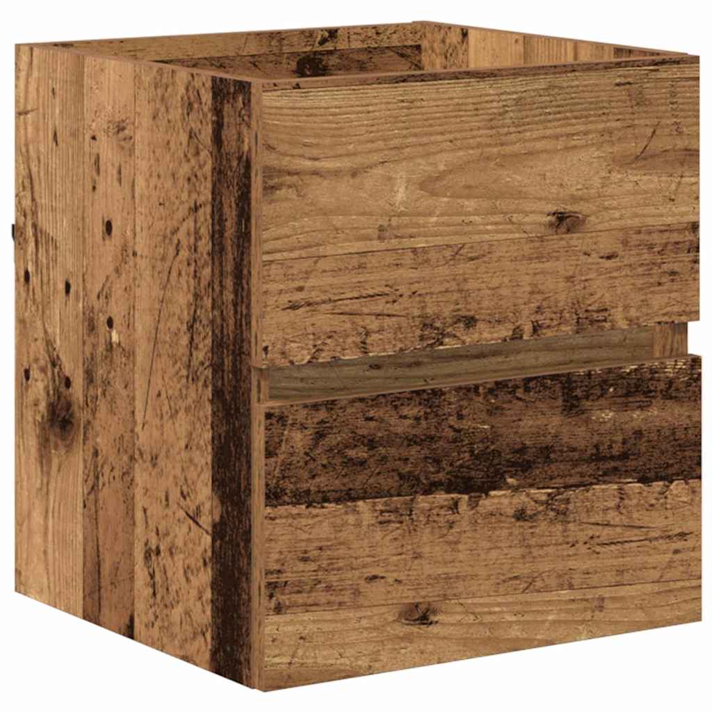 vidaXL Szafka Łazienkowa z szufladą Stare drewno 41 x 38,5 x 45 cm