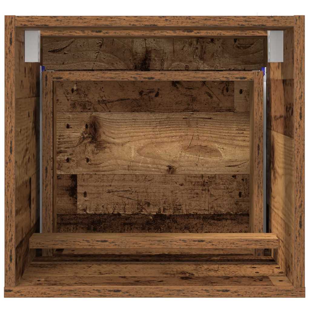 vidaXL Szafka Łazienkowa z szufladą Stare drewno 41 x 38,5 x 45 cm