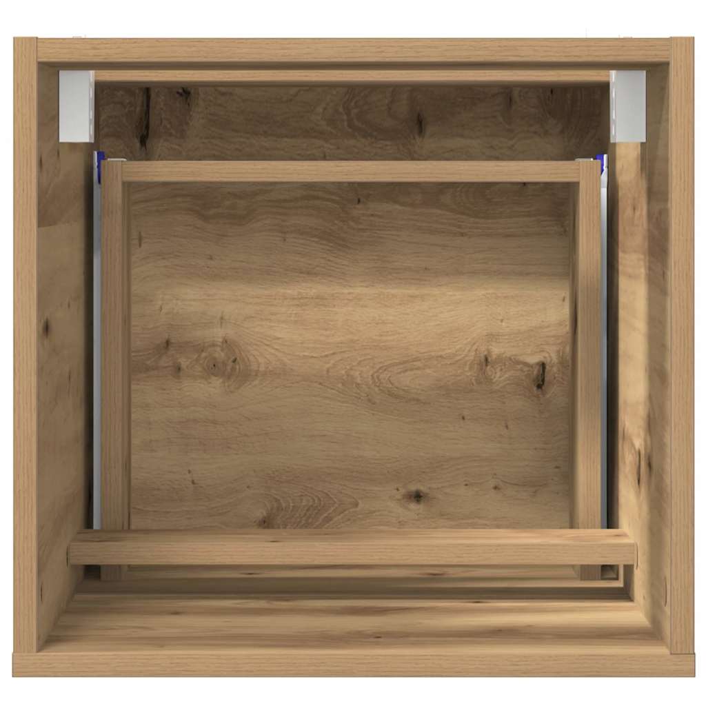 vidaXL Szafka Łazienkowa Z lustrem Dąb rzemieślniczy 41 x 38,5 x 45 cm