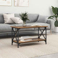 vidaXL Stolik kawowy Stare drewno 80 x 45 x 45.5 cm