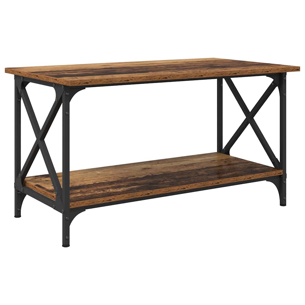 vidaXL Stolik kawowy Stare drewno 80 x 45 x 45.5 cm