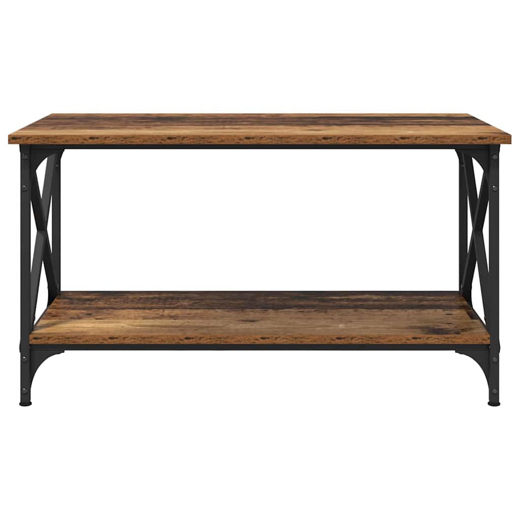 vidaXL Stolik kawowy Stare drewno 80 x 45 x 45.5 cm