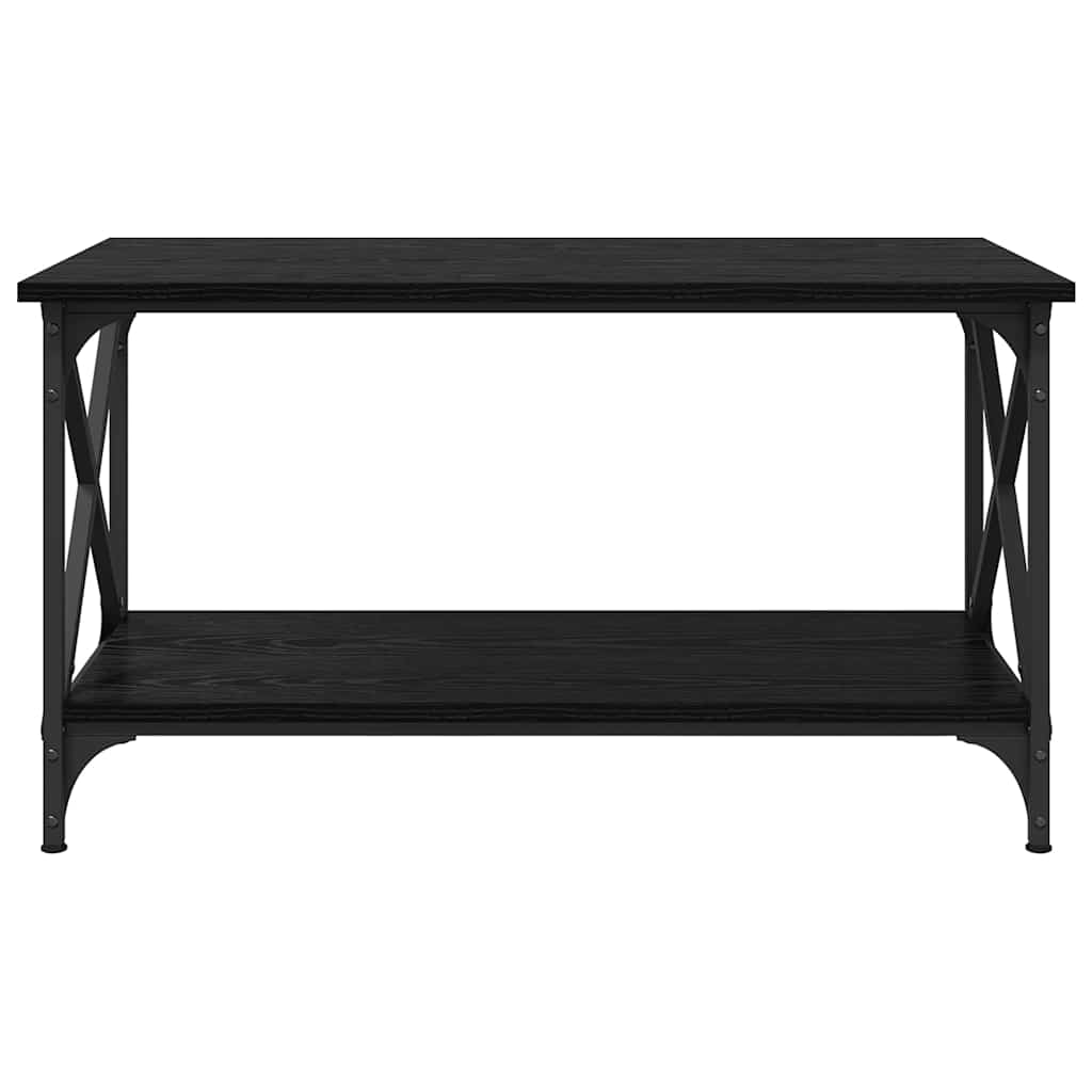 vidaXL Stolik kawowy Czarny dąb 80 x 45 x 45.5 cm