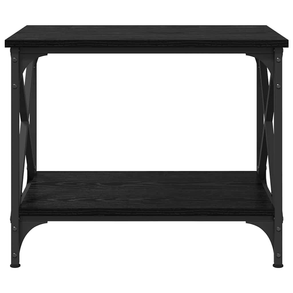 vidaXL Stolik boczny Czarny Dąb 55 x 38 x 45 cm