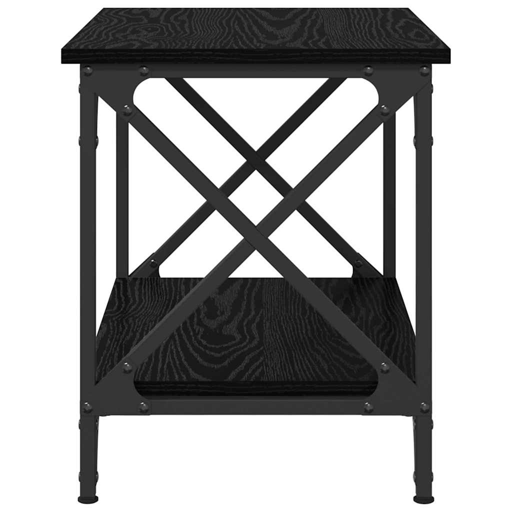 vidaXL Stolik boczny Czarny Dąb 55 x 38 x 45 cm