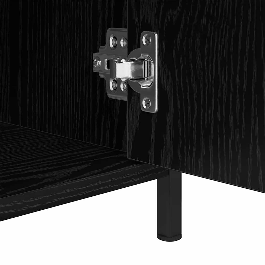 vidaXL Szafka Nocna Czarny Dąb 40 x 42 x 60 cm Materiał drewnopochodny