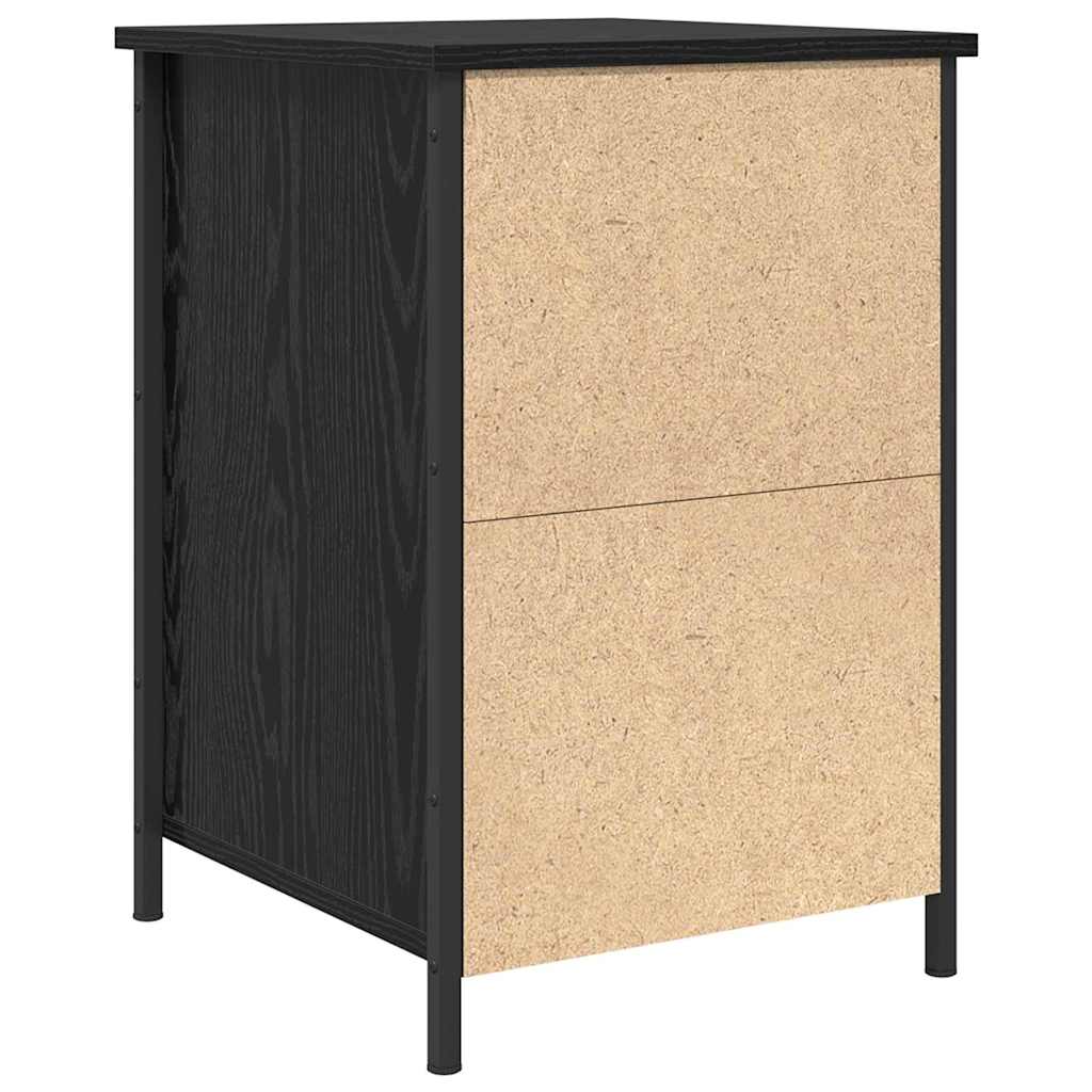 vidaXL Szafka Nocna Czarny Dąb 40 x 42 x 60 cm Materiał drewnopochodny