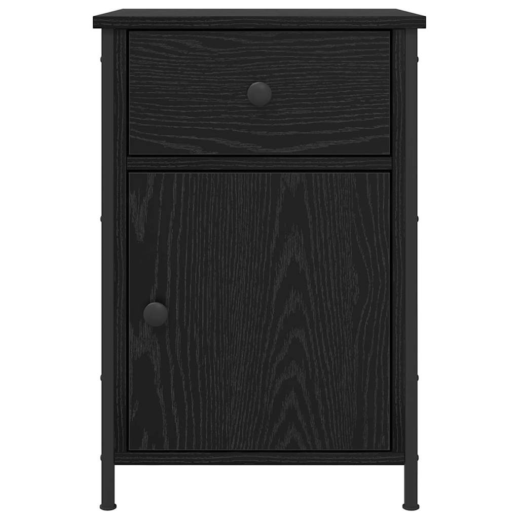 vidaXL Szafka Nocna z szufladą 2 pcs Czarny Dąb 40 x 42 x 60 cm