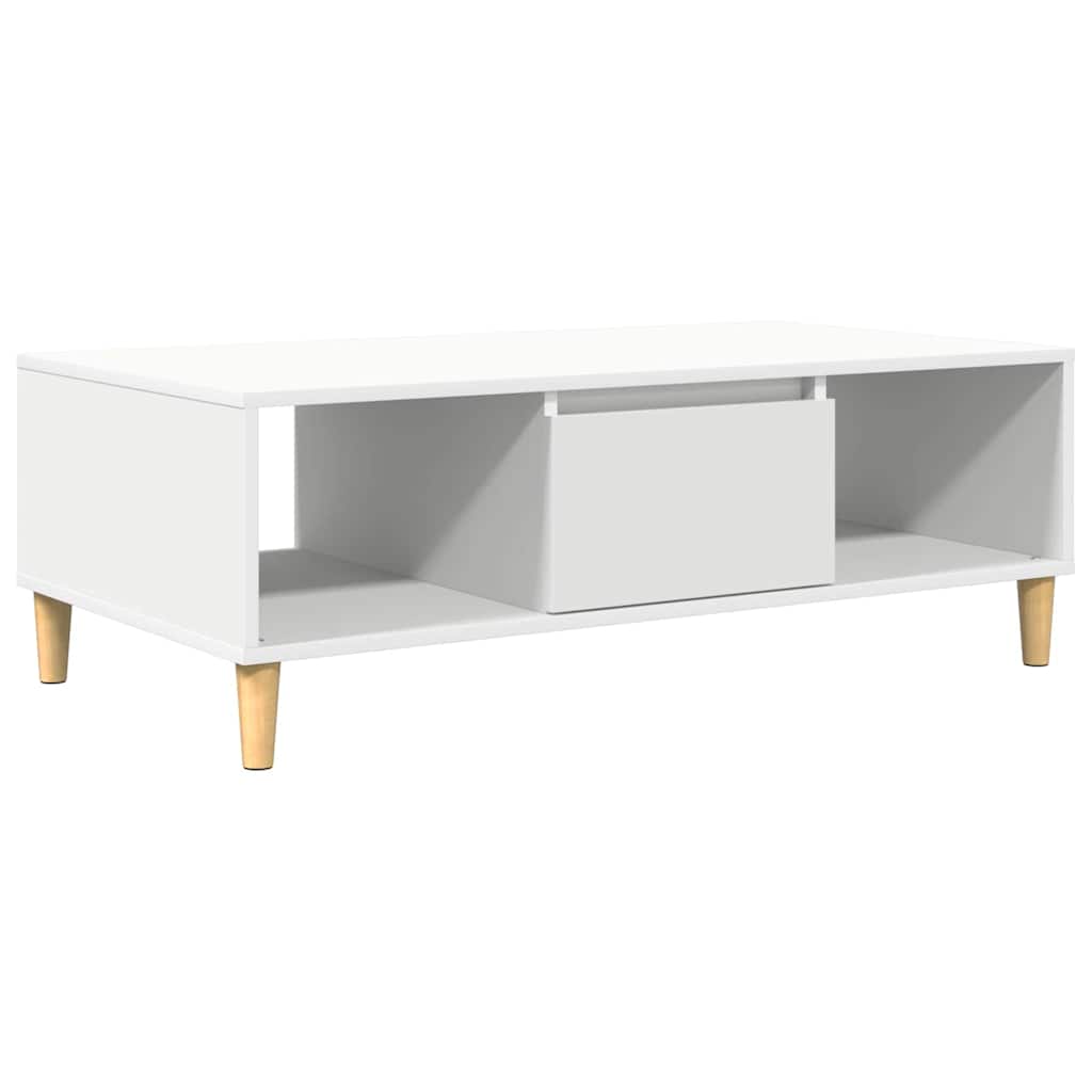 vidaXL Stolik kawowy Biały 102 x 55 x 35 cm Materiał drewnopochodny