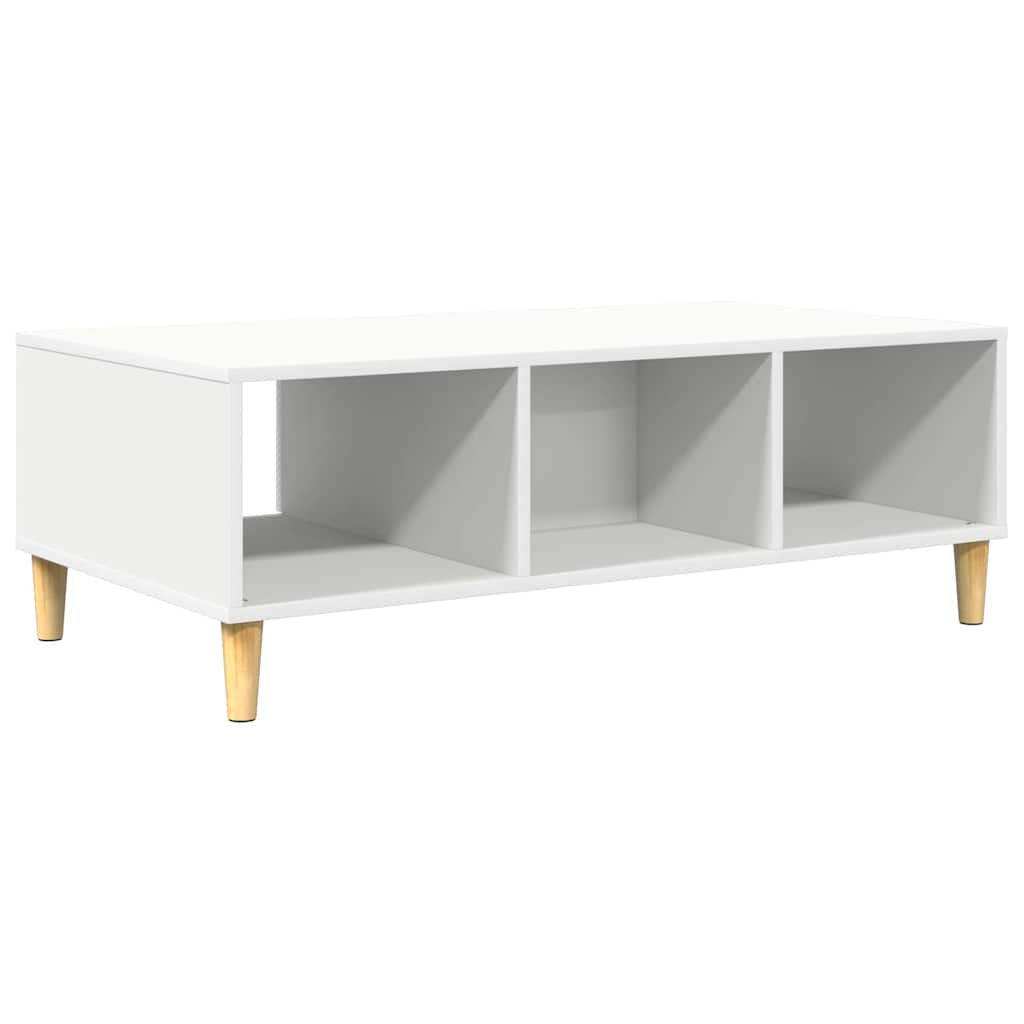 vidaXL Stolik kawowy Biały 102 x 55 x 35 cm Materiał drewnopochodny