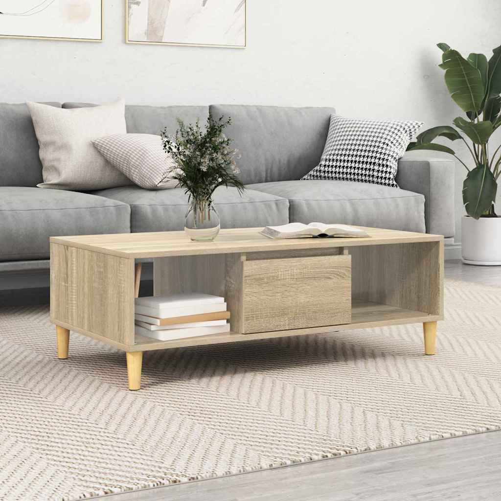 vidaXL Stolik kawowy Dąb Sonoma 102 x 55 x 35 cm