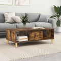 vidaXL Stolik kawowy Dąb wędzony 102 x 55 x 35 cm