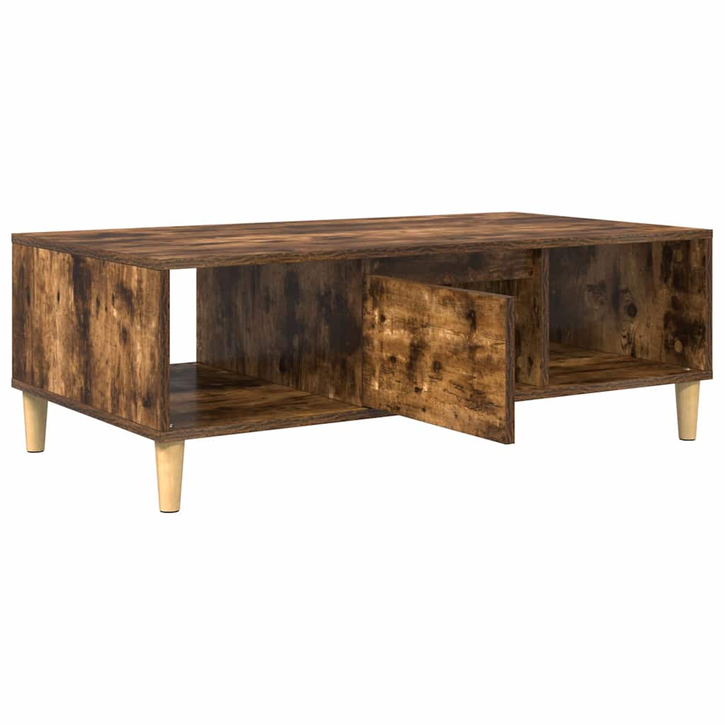 vidaXL Stolik kawowy Dąb wędzony 102 x 55 x 35 cm