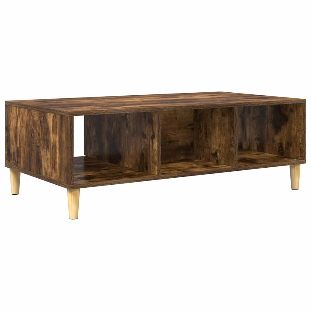 vidaXL Stolik kawowy Dąb wędzony 102 x 55 x 35 cm