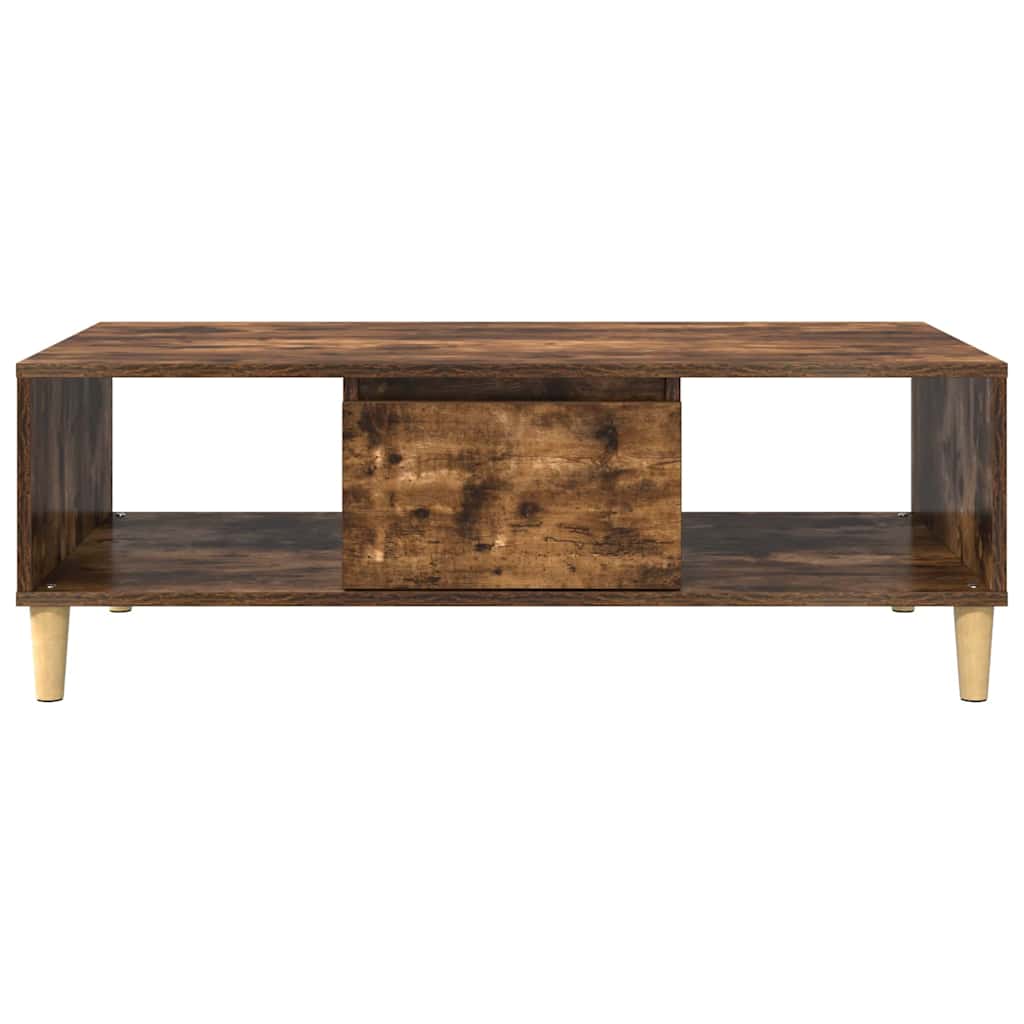 vidaXL Stolik kawowy Dąb wędzony 102 x 55 x 35 cm