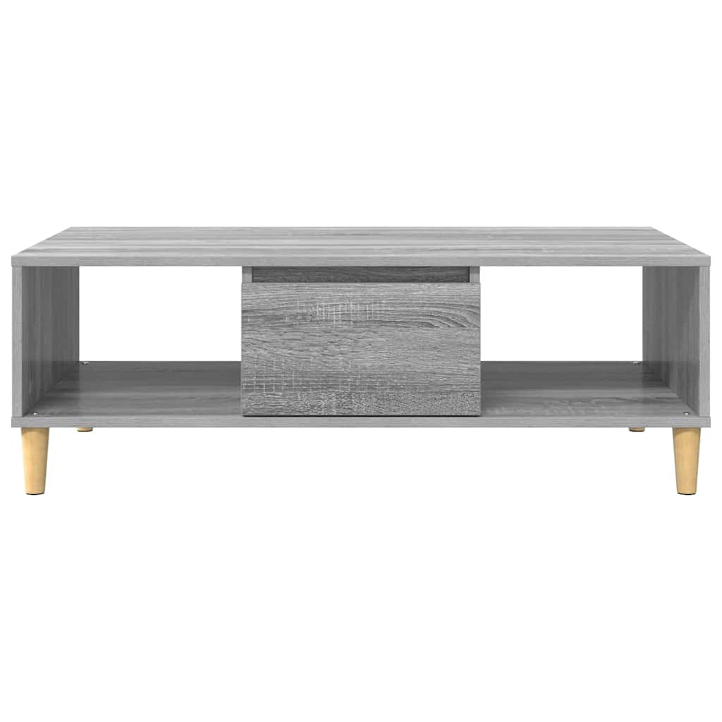 vidaXL Stolik kawowy Szary Sonoma 102 x 55 x 35 cm