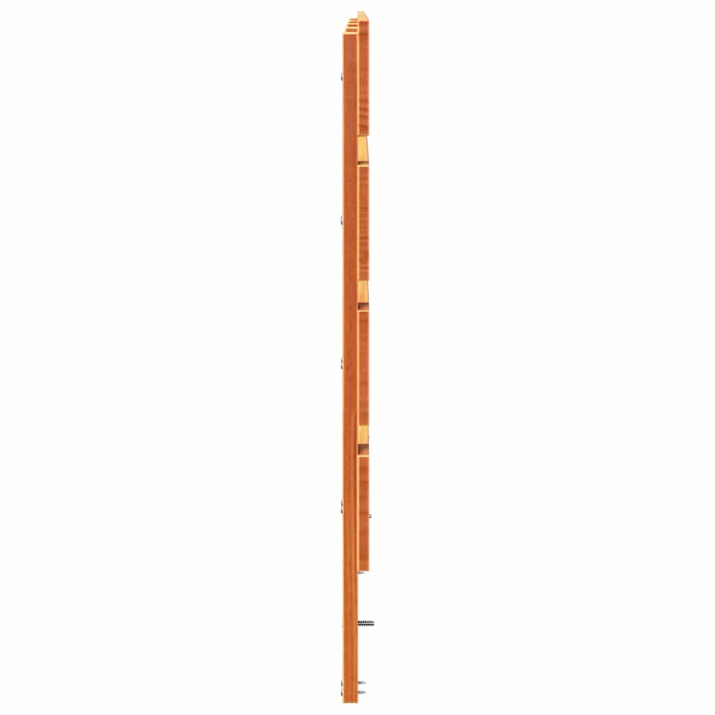 vidaXL Zagłówek Woskowy Brąz 200,5 x 3 x 80 cm Lite drewno sosnowe