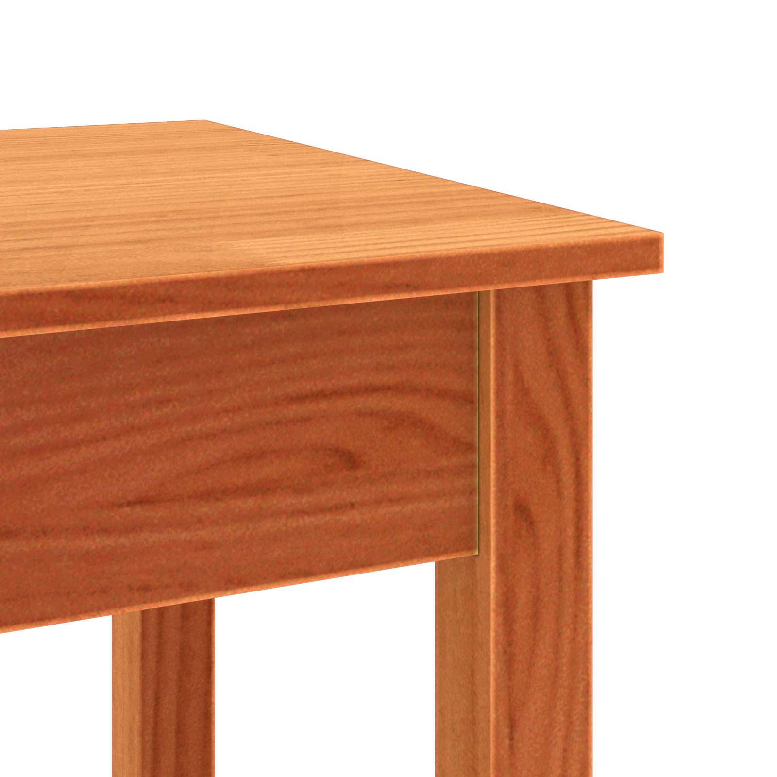 vidaXL Konsola Woskowy brąz 110 x 40 x 75 cm Lite drewno sosnowe