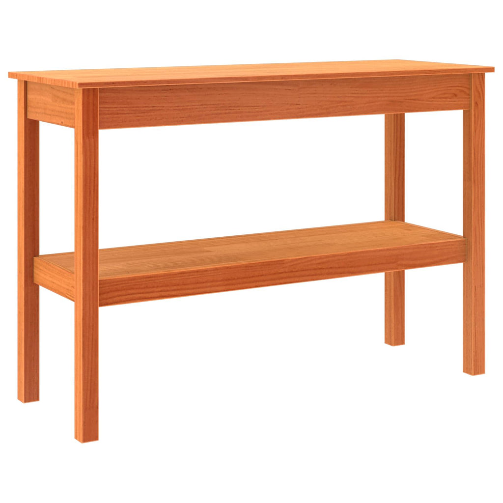 vidaXL Konsola Woskowy brąz 110 x 40 x 75 cm Lite drewno sosnowe