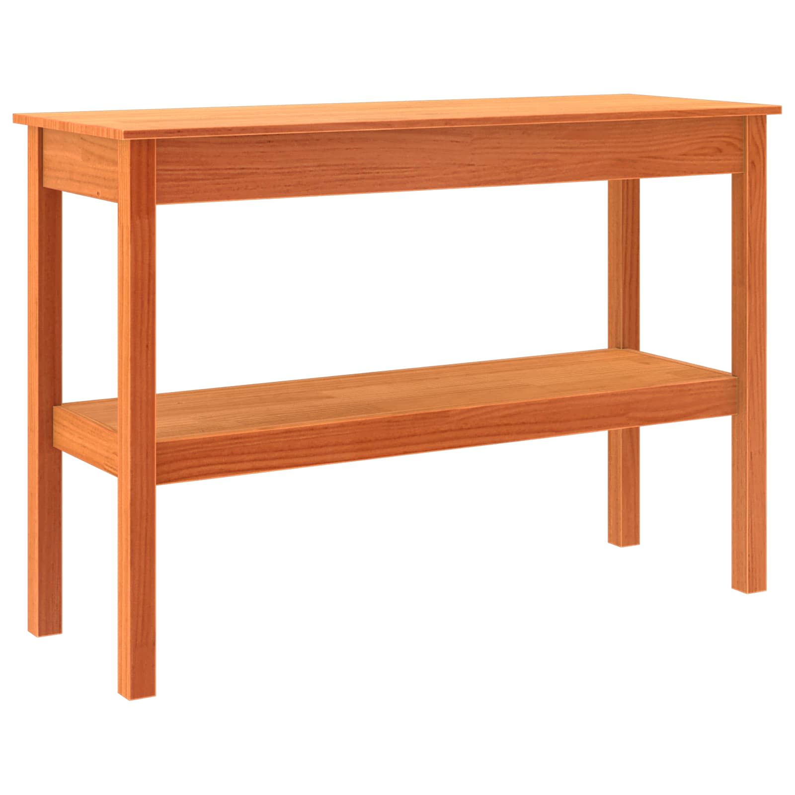 vidaXL Konsola Woskowy brąz 110 x 40 x 75 cm Lite drewno sosnowe