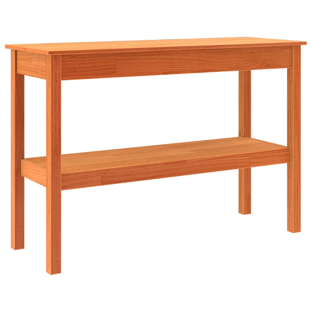 vidaXL Konsola Woskowy brąz 110 x 40 x 75 cm Lite drewno sosnowe