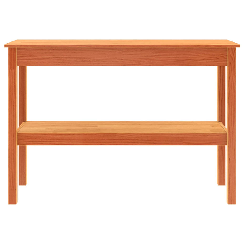 vidaXL Konsola Woskowy brąz 110 x 40 x 75 cm Lite drewno sosnowe