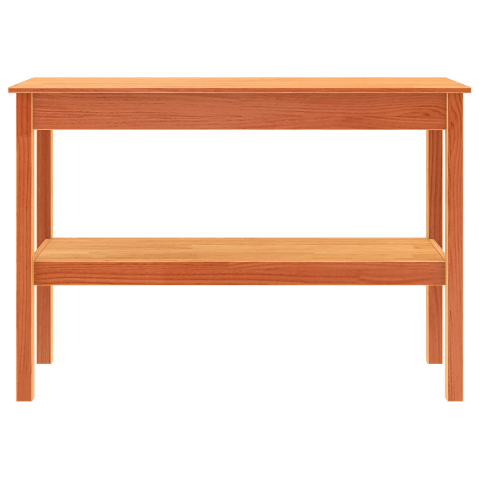 vidaXL Konsola Woskowy brąz 110 x 40 x 75 cm Lite drewno sosnowe