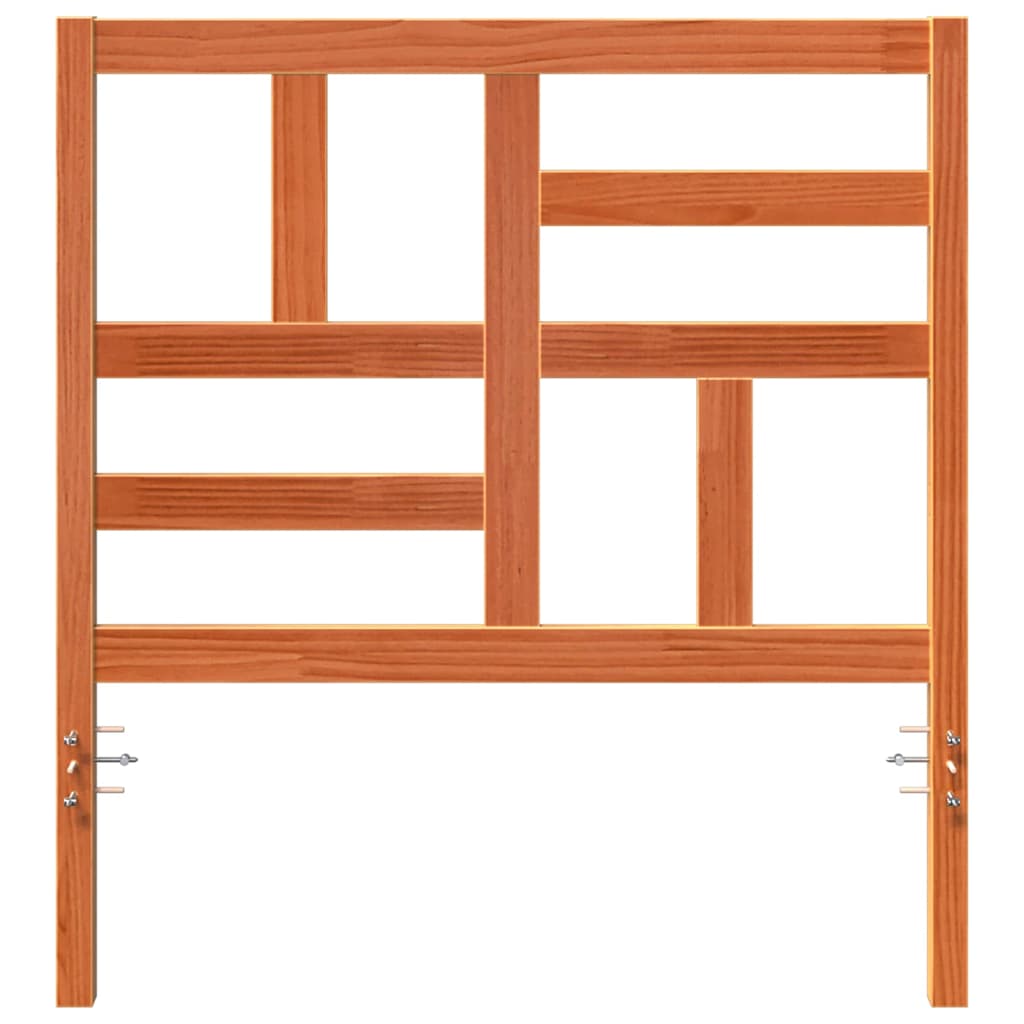 vidaXL Wezgłowie łóżka Z zagłówkiem Woskowy Brąz 80,5 x 4 x 104 cm