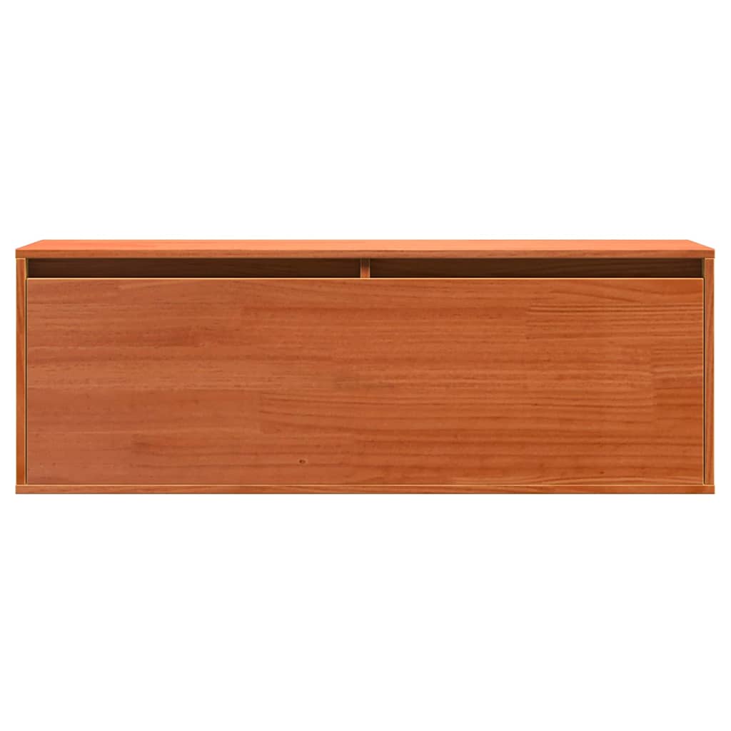 vidaXL Szafka ścienna z półką z drzwiami Woskowy Brąz 100 x 30 x 35 cm