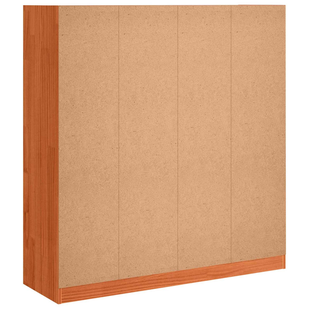 vidaXL Szafka na książki Woskowy Brąz 104 x 33 x 110 cm
