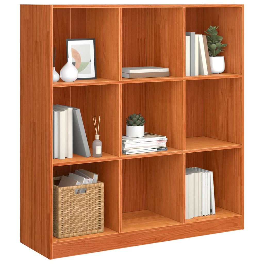 vidaXL Szafka na książki Woskowy Brąz 104 x 33 x 110 cm