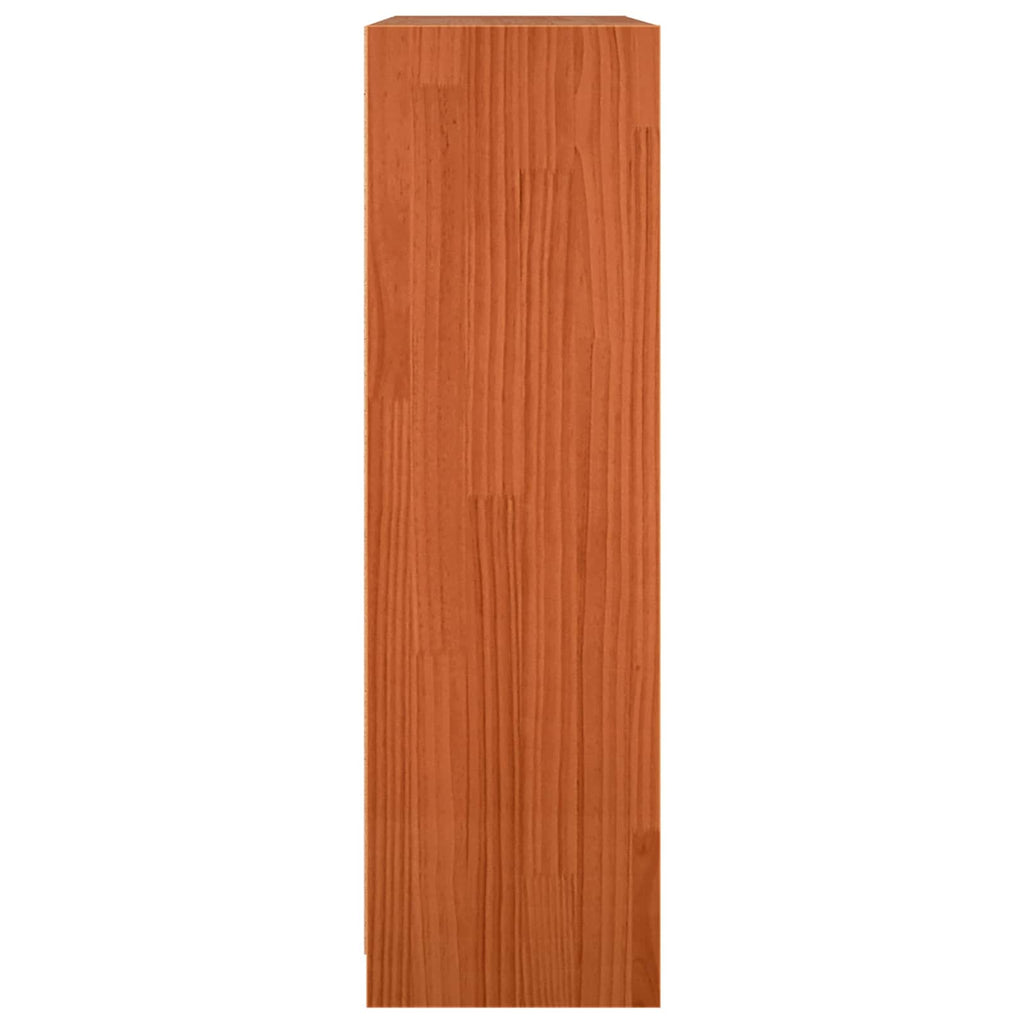 vidaXL Szafka na książki Woskowy Brąz 104 x 33 x 110 cm