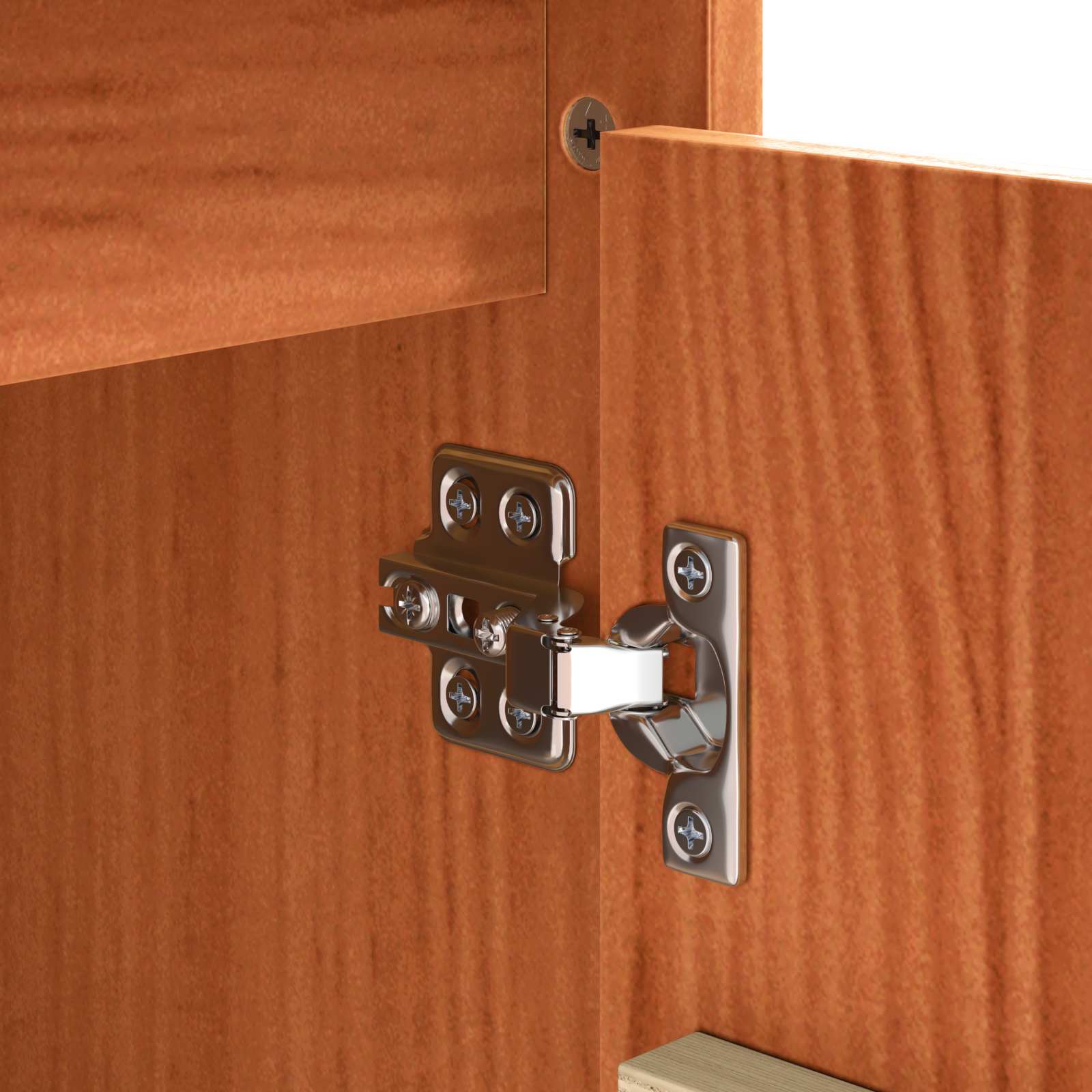 vidaXL Bufet Brązowy dąb 111 x 34 x 75 cm Lite drewno sosnowe
