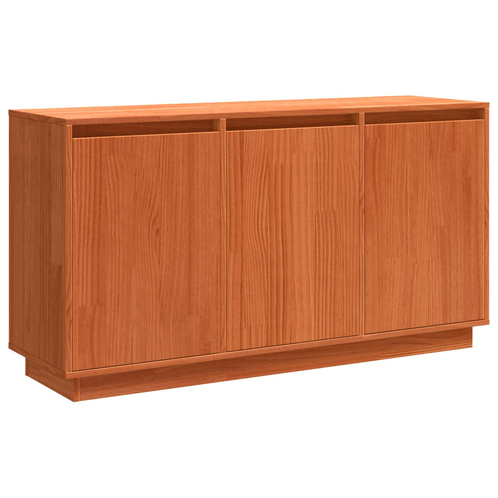 vidaXL Bufet Brązowy dąb 111 x 34 x 60 cm Lite drewno sosnowe