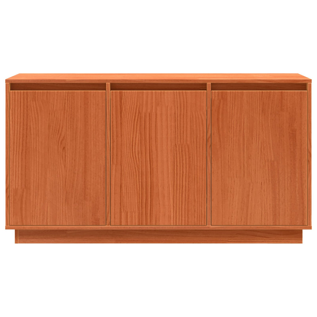 vidaXL Bufet Brązowy dąb 111 x 34 x 60 cm Lite drewno sosnowe