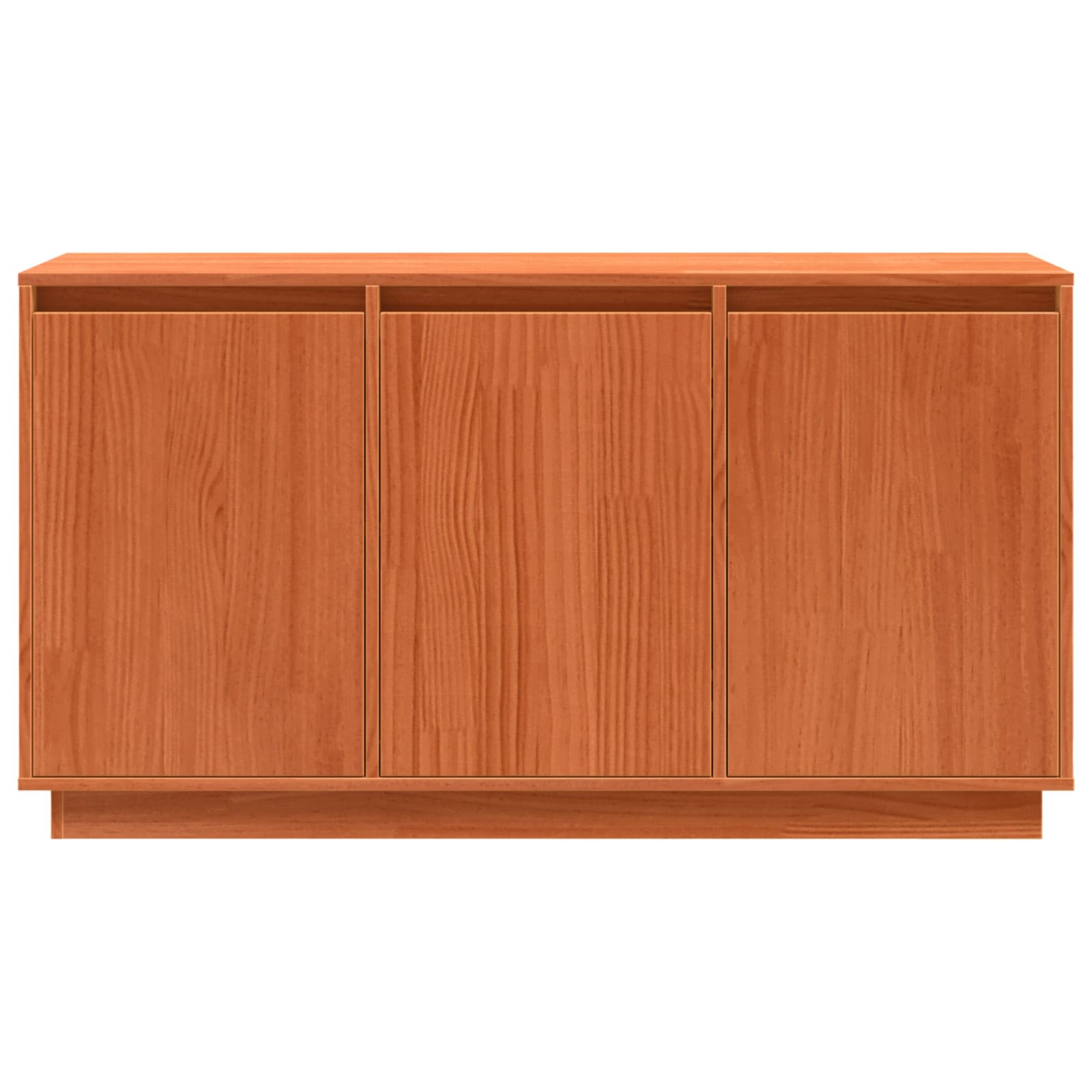 vidaXL Bufet Brązowy dąb 111 x 34 x 60 cm Lite drewno sosnowe