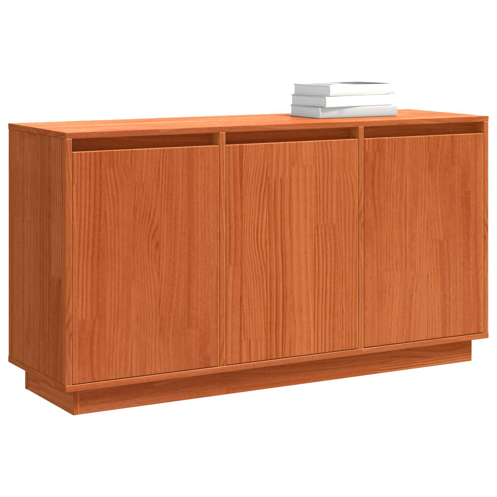 vidaXL Bufet Brązowy dąb 111 x 34 x 60 cm Lite drewno sosnowe
