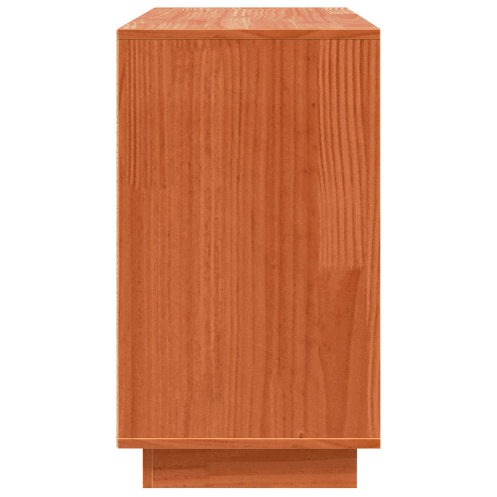 vidaXL Bufet Brązowy dąb 111 x 34 x 60 cm Lite drewno sosnowe